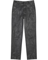 MM6 by Maison Margiela - Crinkled Linen Trousers - Lyst