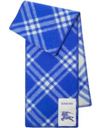 Burberry - Check-print Wool Scarf - Lyst