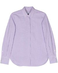 Manuel Ritz - Striped Seersucker Shirt - Lyst