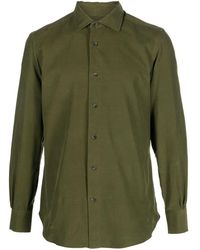 Mazzarelli - Button-up Cotton Shirt - Lyst