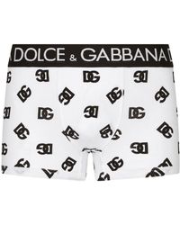 Dolce & Gabbana - Boxer à logo DG imprimé - Lyst