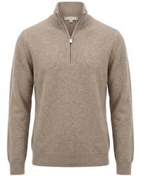 Malo - Half-Zip Cashmere Sweater - Lyst