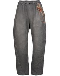 Doublet - Trompe L'Oeil Embroidery-Detail Cotton Track Pants - Lyst