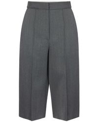 Elisabetta Franchi - Cool Wool Bermuda Shorts - Lyst