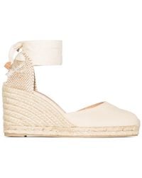 Castañer - Ivory Jute Wedge Espadrilles Carina - Lyst