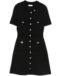 Sandro - Vestido corto con detalle de botones - Lyst