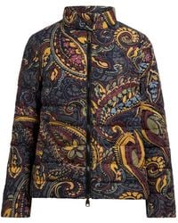 Etro - Cropped Recycled Nylon Down Jacket With Paisley Motif - Lyst