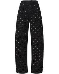 Pinko - Barrel-Fit Trousers With Studs - Lyst