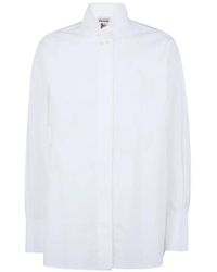 Semicouture - High-Neck Long-Sleeve Shirt - Lyst