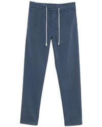 Eleventy - Drawstring-Fastening Straight-Leg Trousers - Lyst