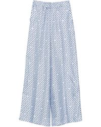 Max Mara - Silk Trousers - Lyst
