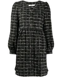 B+ AB - Robe courte en tweed à carreaux - Lyst