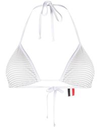 Thom Browne - Logo-Patch Bikini Top - Lyst