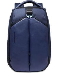 Piquadro - Logo-embroidered Backpack - Lyst