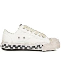 Maison Mihara Yasuhiro - "Hank" Og Graffiti Check Sole Canvas Low-Top Sneakers - Lyst