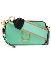 marc jacobs green snapshot bag