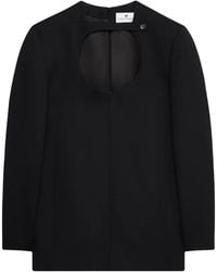 Courreges - Cut-Out Virgin-Wool Minidress - Lyst