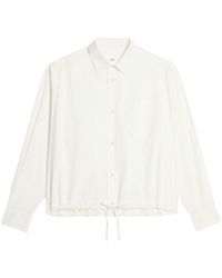 Ami Paris - Drawstring-hem Cotton Shirt - Lyst