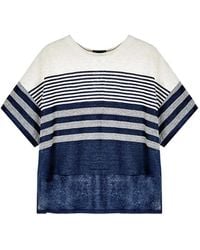 Giorgio Armani - Striped Short-Sleeve T-Shirt - Lyst