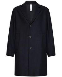 Hevò - Cassano Single-Breasted Notched-Lapel Coat - Lyst