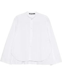 Sofie D'Hoore - Band-Collar Curved-Hem Shirt - Lyst