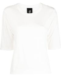 Thom Krom - T-shirt en coton à manches crop - Lyst