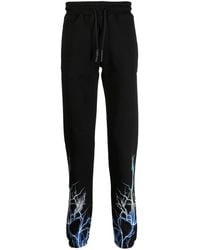 Phobia - Lightning-Print Cotton Track Pants - Lyst