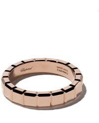 Chopard - 18kt Rose Gold Ice Cube Ring - Lyst