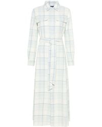 Polo Ralph Lauren - Plaid-check Cotton Maxi Dress - Lyst