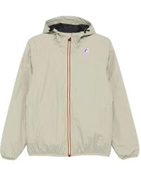 K-Way - Hooded Zip-Front Jacket - Lyst