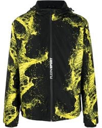 Philipp Plein - Graphic-Print Zip-Up Hooded Jacket - Lyst