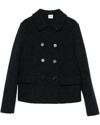 Aspesi - Double-Breasted Virgin-Wool Jacket - Lyst