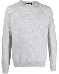 Bruno Manetti - Crew Neck Cashmere Sweatshirt - Lyst