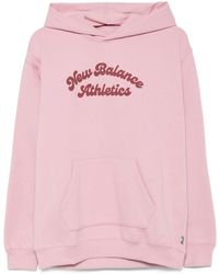 New Balance - Hoodie mit Logo-Print - Lyst