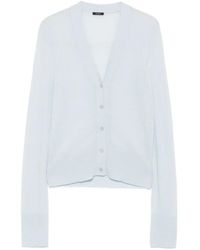 JOSEPH - Button-Front Long-Sleeve Cardigan - Lyst