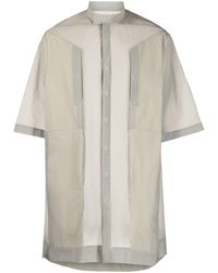 Rick Owens - Semi-doorzichtig Overhemd - Lyst