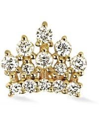 Lark & Berry - 14Kt Royal Crown Diamond Stud Earring - Lyst