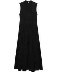 TOTEME - Abito Lungo Smanicato Plissettato - Lyst