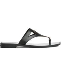 Karl Lagerfeld - T-bar Flat Sandals - Lyst