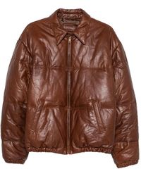Prada - Quilted Leather Jacket - Lyst