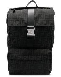 Fendi - Medium Ness Jacquard Ff Backpack - Lyst