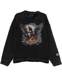 Who Decides War - Moon Graphic Distressed Sweatshirt - Lyst