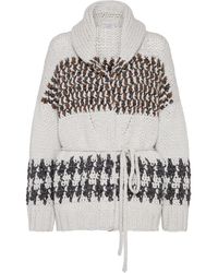 Brunello Cucinelli - Shawl-Lapels Cardigan - Lyst