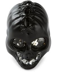 McQueen - Ring Mit Kristallen - Lyst