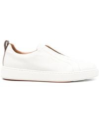 Santoni - Sneakers Mit Logo-Print - Lyst