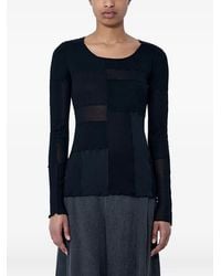 Limi Feu - Patchwork Long-Sleeve T-Shirt - Lyst