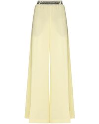 Stella McCartney - Logo-Waistband Palazzo Trousers - Lyst