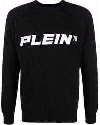 Philipp Plein - Logo-Print Crew Neck Jumper - Lyst