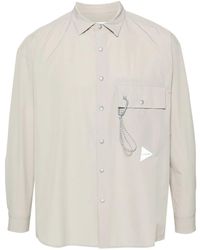 and wander - Hemd Mit Logo-Print - Lyst