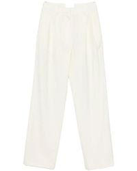 Lardini - Pleat-Detail Wide-Leg Trousers - Lyst